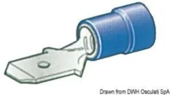 Faston förisolerad hankontakt 1-2.5 mm²