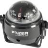 Finder-kompass 2" med fäste svart/svart