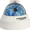 Finder kompass 2" 5/8 toppmonterad vit/blå