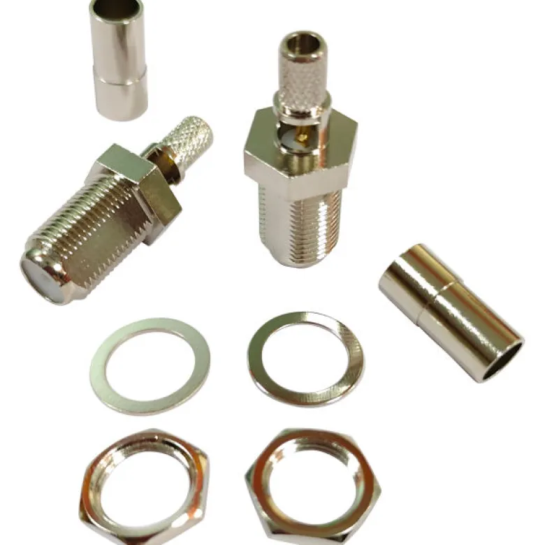 1852 F-kontakt hona/honkontakt för RG58-kabel, 2-pack