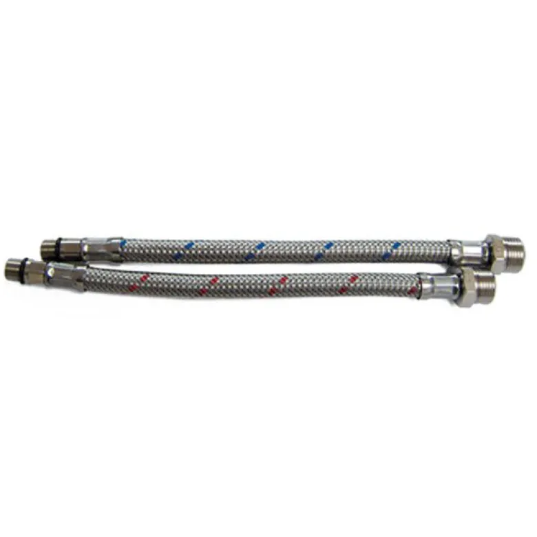 Flexslang blå, m10 hane - 3/8" hane