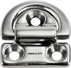 Fällbar ögleplatta 75x77 mm 10 mm ring Brottlast kg 7000