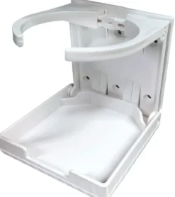 Fällbar plastmugghållare 100x95 mm