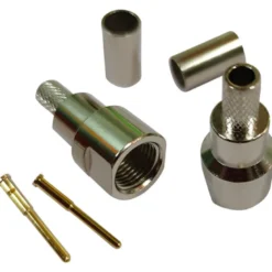1852 FME hankontakt för 6mm kabel RG58, crimp, 2-pack
