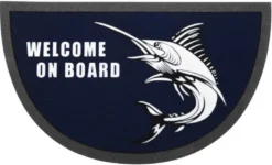 Format halkskyddad halvcirkelformad dörrmatta 40x68 cm Marlin
