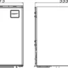 Frigo kylskåp med Clean Touch-frontpanel 85l