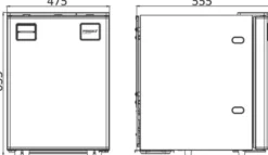 Frigo kylskåp med Clean Touch-frontpanel 85l