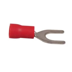 Gaffelanslutning 4,3mm 10st Gul