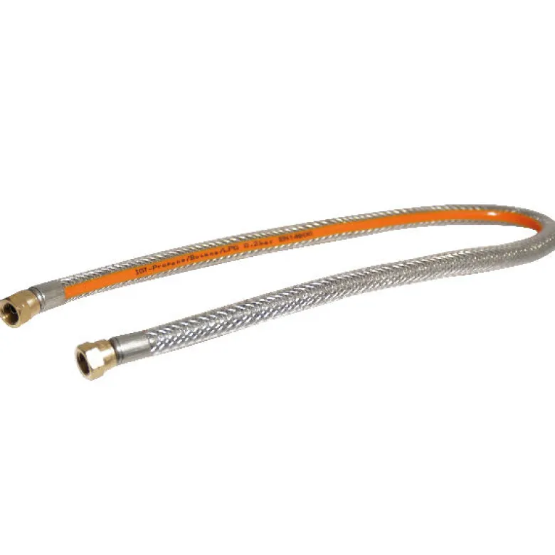 Gasolslang med stålarmering 1/4" anslutning