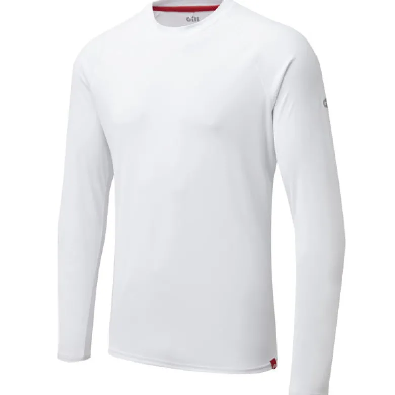 Gill UV011 Herr UV Tec T-Shirt Lång Vit