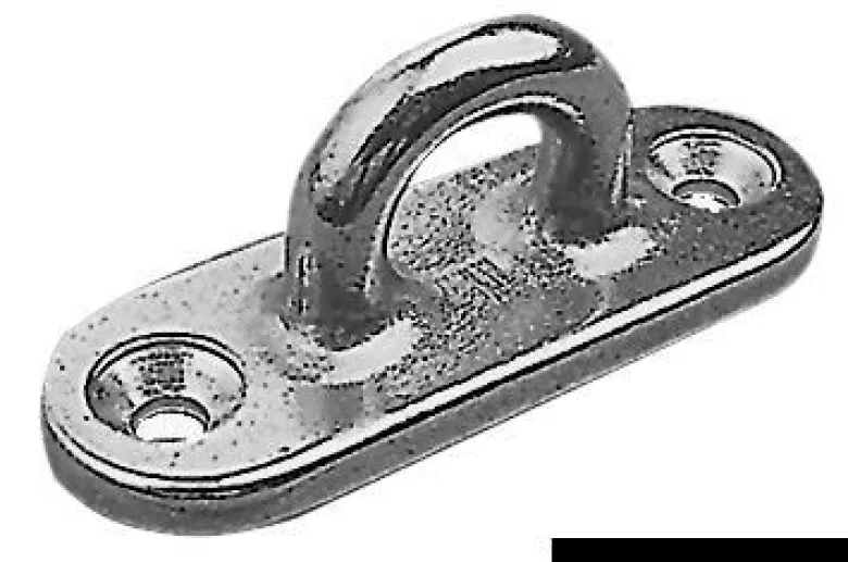 Öglebult AISI316 med 2 skruvar 75 mm
