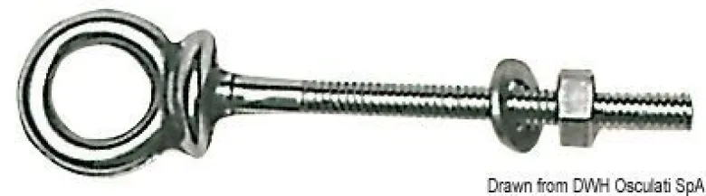Öglebult AISI316 6x40 mm