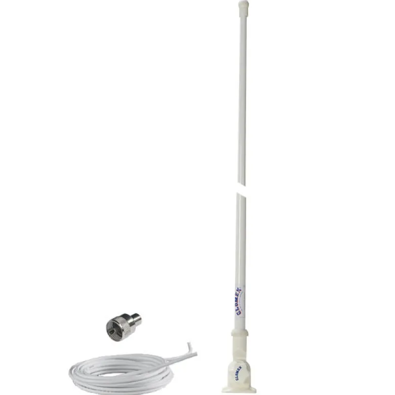Glomex VHF antenn RA104, L:1m, 4,5m kabel och fot