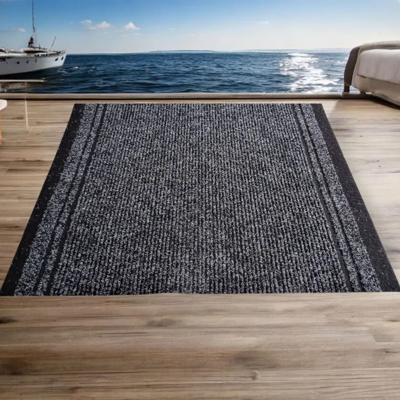 Gångmatta 80 cm x 150-480 cm (Flera längder) Mörkgrå