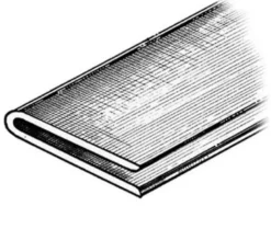 Gnidlist 2x2x40 mm grå RAL 7035