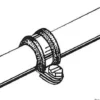 Gummibelagd SS slangklämma 65 mm