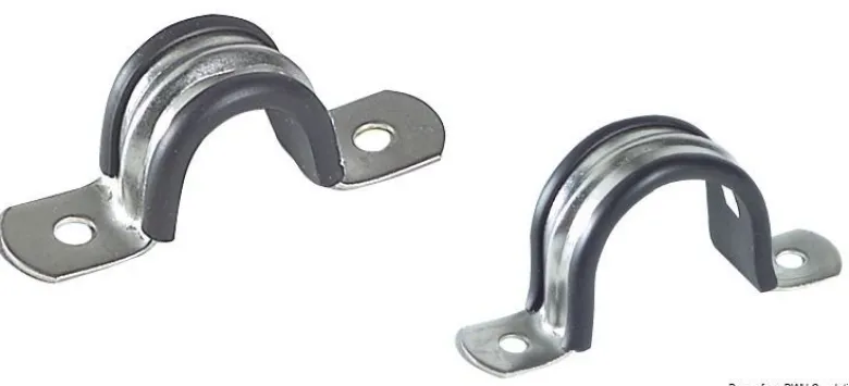 Gummibelagd U-klämma AISI 304 40 mm