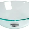 Halvsfäriskt tvättställ i glas 360 mm