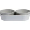 Harmony snackskålar vit/beige, 3 delar