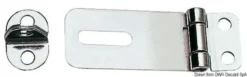 Hasp och märla i förkromad mässing 65x23 mm