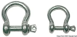 HDG stål bågschackel 12 mm