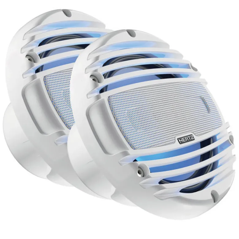Hertz HMX 6.5-LD-TW- 6.5"" 4Ohm marin högtalare, vit RGB
