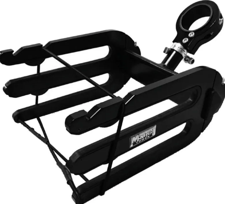 Hållare för wakeboard och/eller surfbräda med 2 gafflar, svart