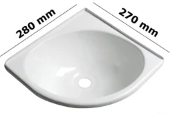 Hörndiskho vit ABS