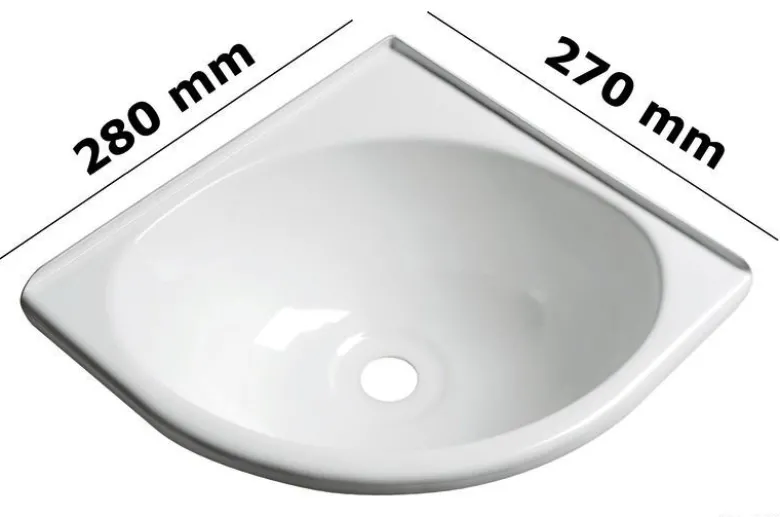 Hörndiskho vit ABS