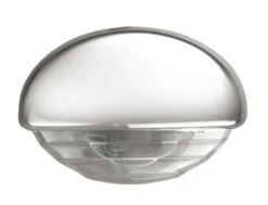 Infälld LED-instegsbelysning förkromad/vit