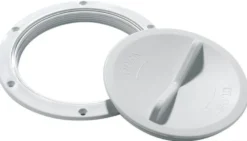 Inspektionslucka vit, lättöppnad 152 mm