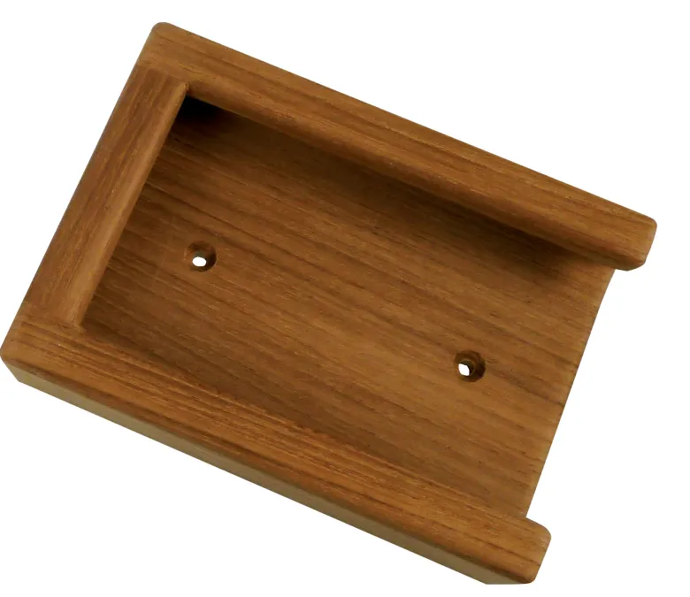 Iphonehållare teak, 7.8x2.5x10.7 cm