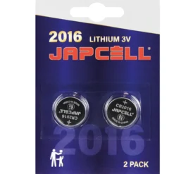Japcell CR2016 Litiumbatteri 3V, 2 st