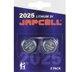 Japcell CR2025 Litiumbatteri 3V, 2 st