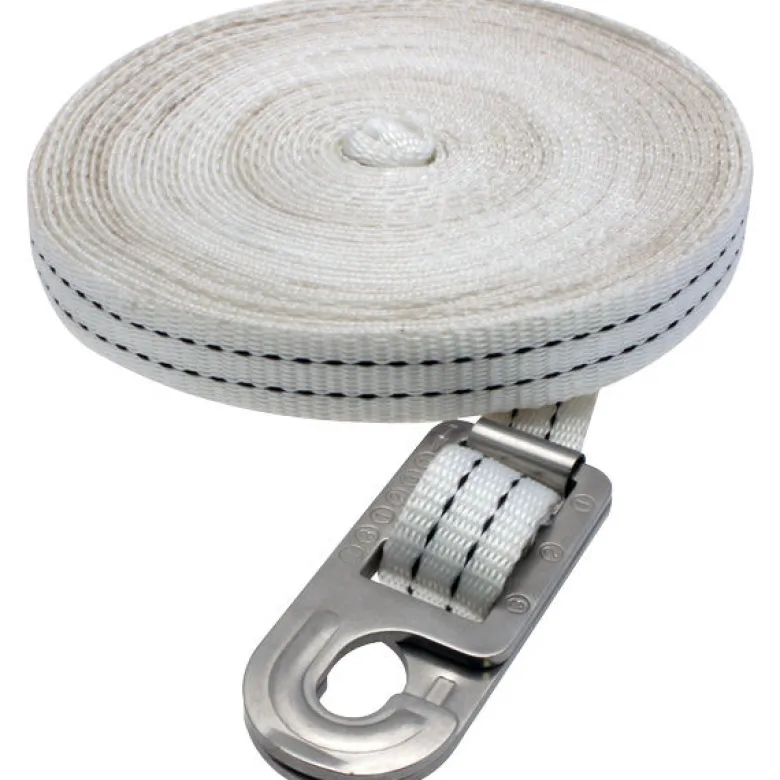 1852 justerbart 12 m däcksband med RF-bandkrok Rupture 2000 kg