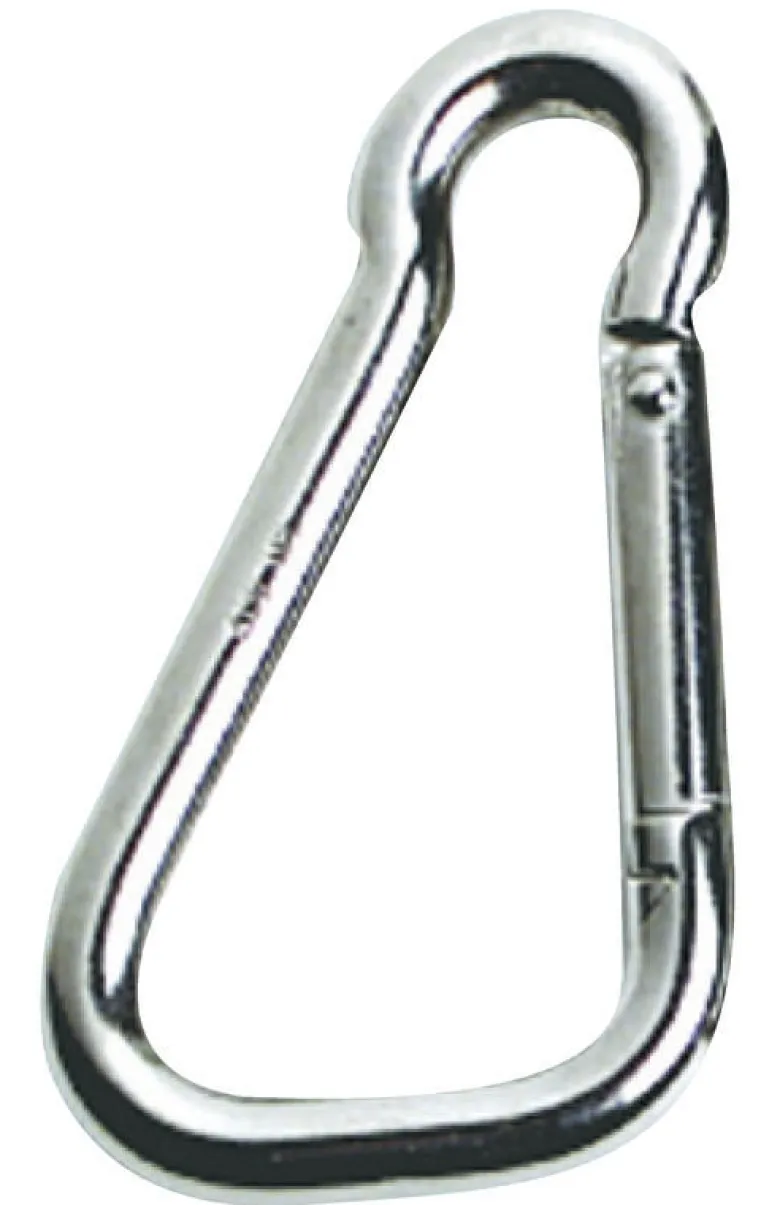 Karbinhake AISI 316 med stor öppning 10 mm
