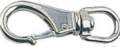 Karbinhake AISI 316 med svirvel 113 mm