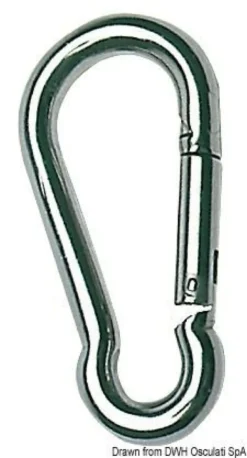 Karbinhake AISI 316 8 mm