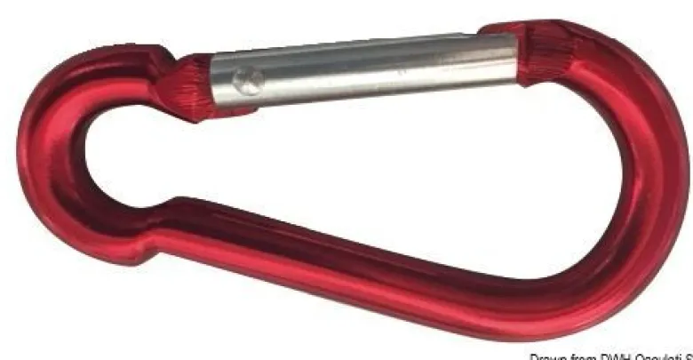 Karbinhake i lättmetall 60 mm