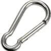 Karbinhake med planlåsning AISI 316 6 mm