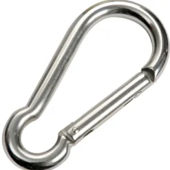 Karbinhake med planlåsning AISI 316 6 mm