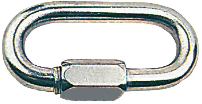 Karbinhake med skruvöppning AISI 316 4 mm