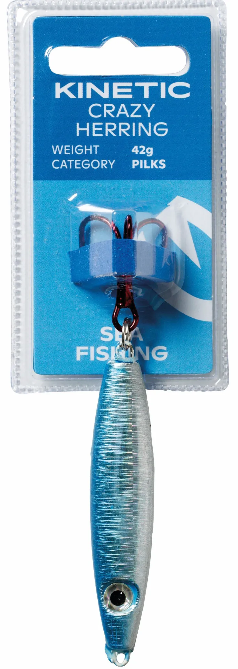 Kinetic Crazy Herring Fiskedrag Torsk/Sej 28g Blå/Crystal