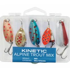Kinetic fiskedrag Alpine Trout mix 5 stk.