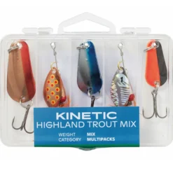 Kinetic fiskedrag Highland Trout mix 5 stk.