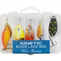 Kinetic fiskedrag River Lake mix 5 stk.