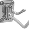 Klädkrok med 2 krokar AISI316 38x53 mm
