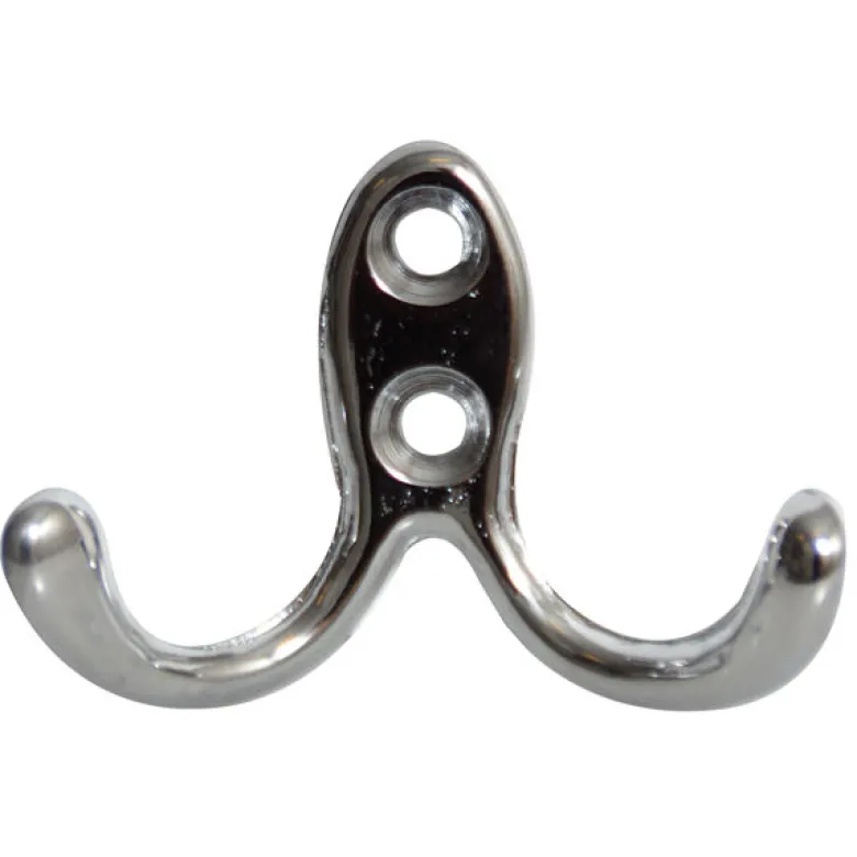 Klädkrok 40 x 60 mm förkromad