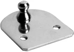 Kompakt plan fästplatta med 10 mm-kula
