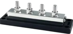 Kraftig samlingsskena Techno med transparent lock 4x10